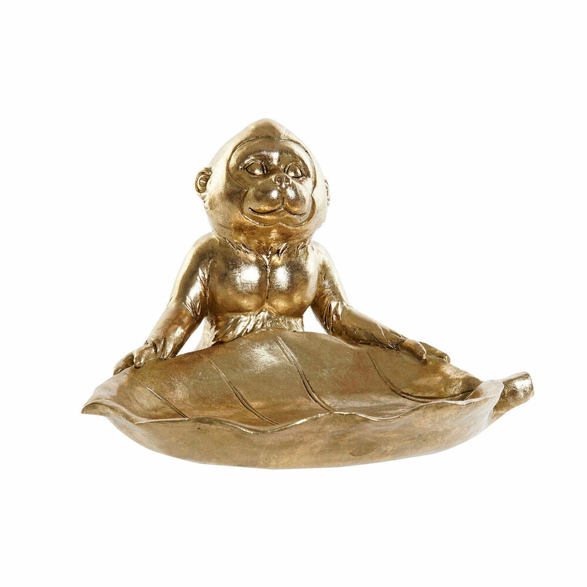 Decorative Figure DKD Home Decor Golden Resin Monkey (23 x 20.4 x 14.8 cm)