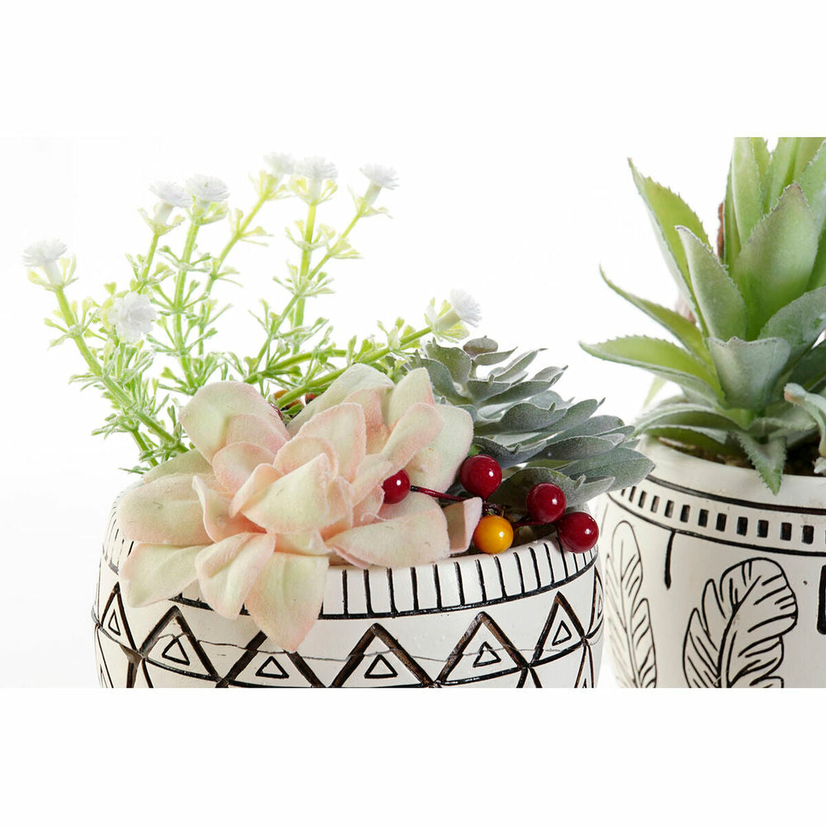 Decorative Plant DKD Home Decor Resin Polyethylene (12 x 12 x 18 cm) (2 pcs)