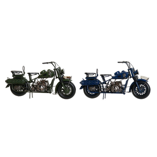 Vehicle DKD Home Decor Motorbike Vintage (2 pcs) (34 x 12 x 17 cm)