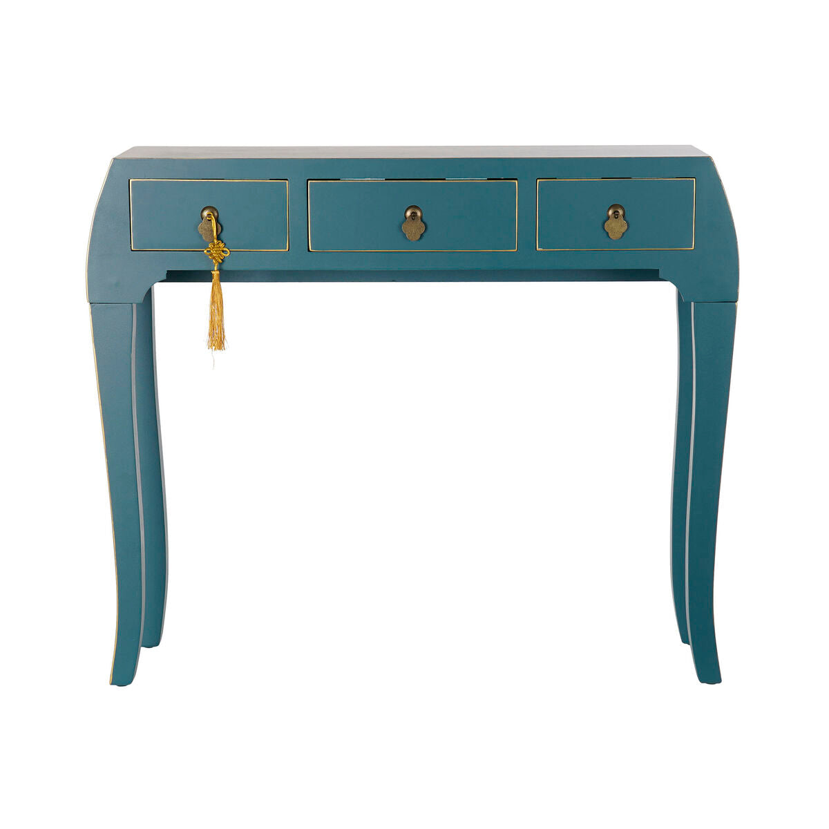 Console DKD Home Decor Fir Blue MDF Wood (96 x 26 x 80 cm)