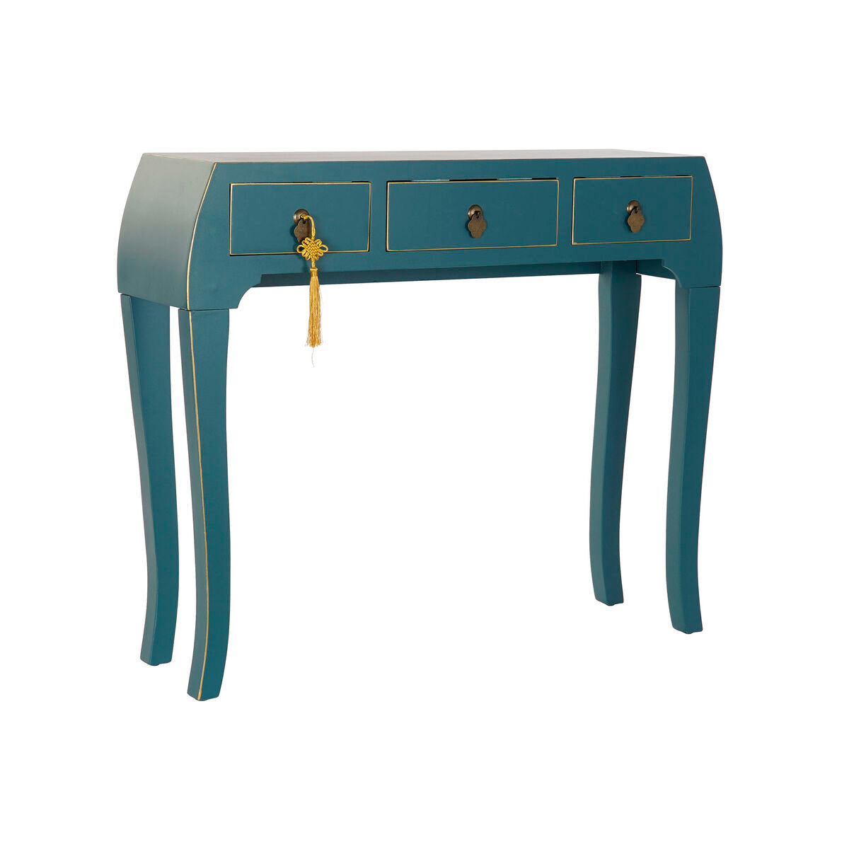 Console DKD Home Decor Fir Blue MDF Wood (96 x 26 x 80 cm)