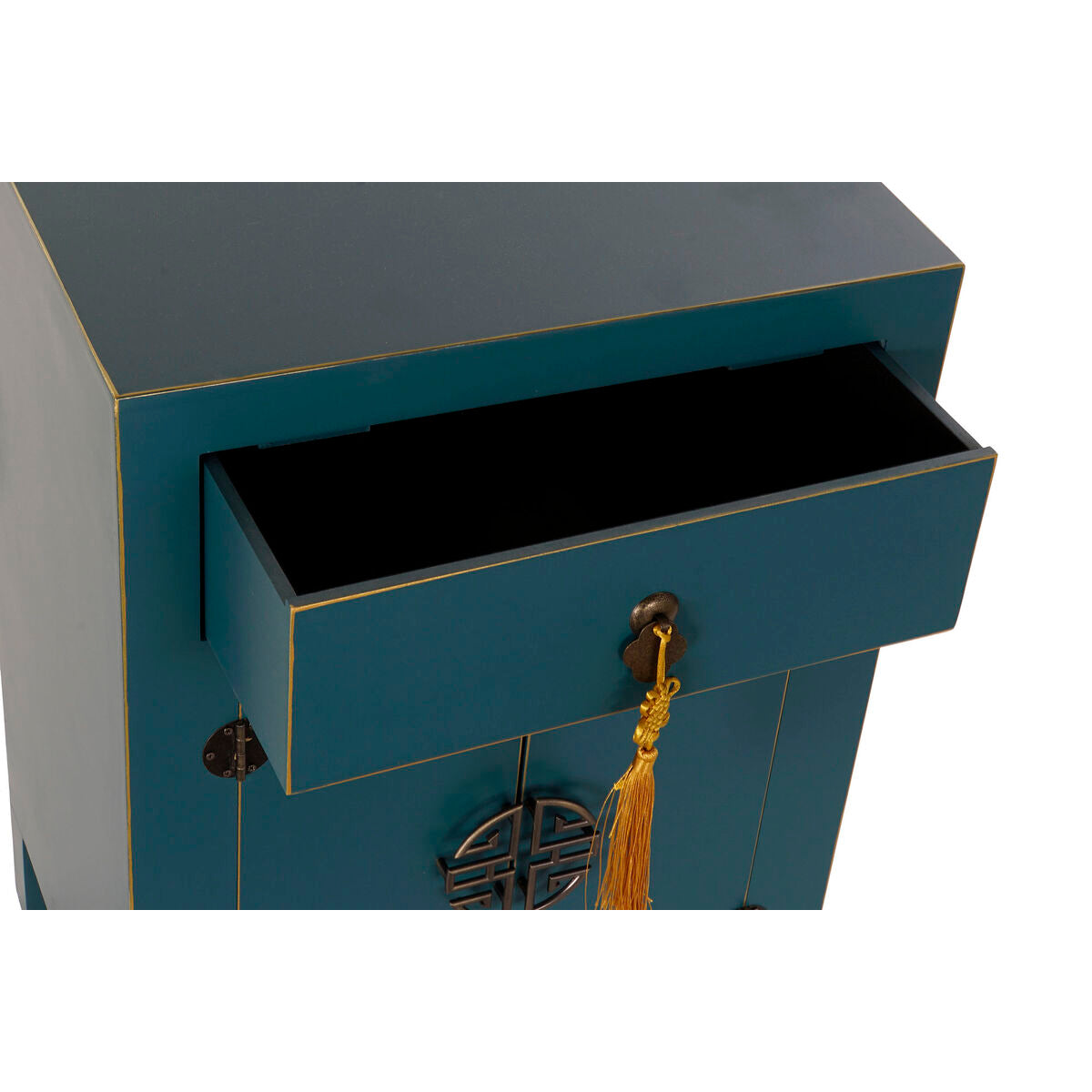 Nightstand DKD Home Decor Fir Blue MDF Wood (45 x 34 x 66 cm)