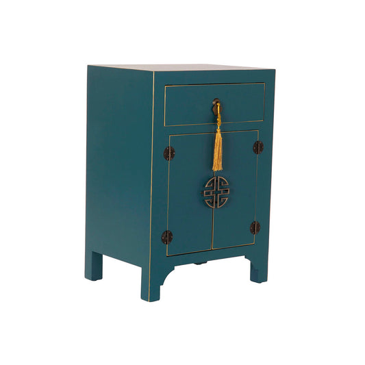 Nightstand DKD Home Decor Fir Blue MDF Wood (45 x 34 x 66 cm)