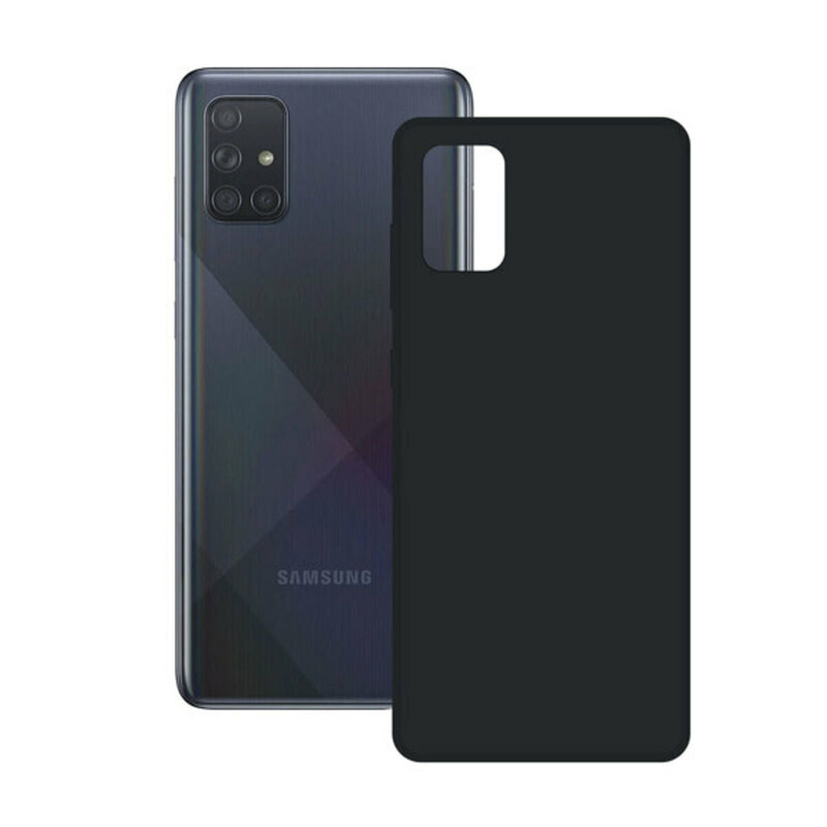 Case SAMSUNG GALAXY A71 KSIX Black Rigid