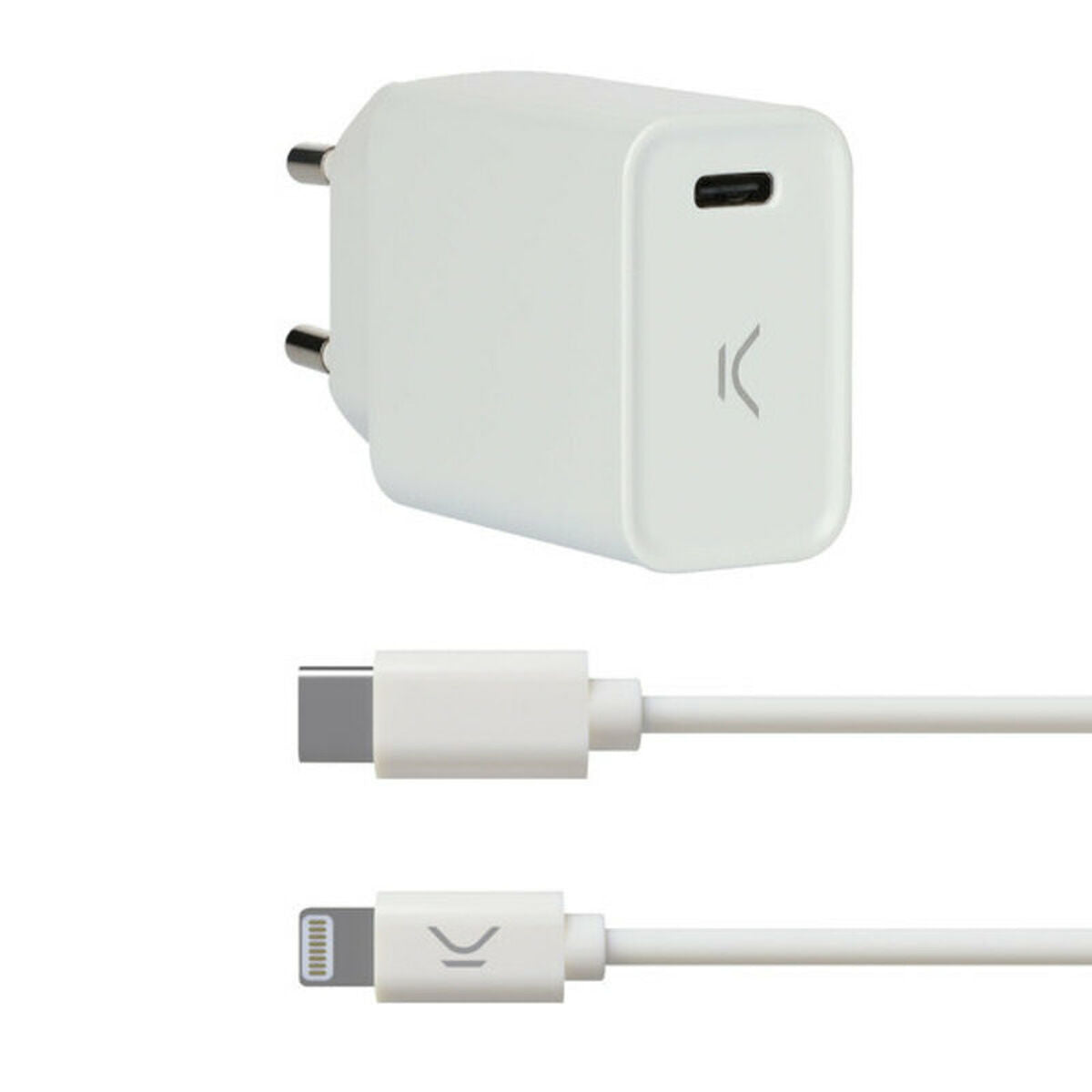 Usb Charger Iphone KSIX White