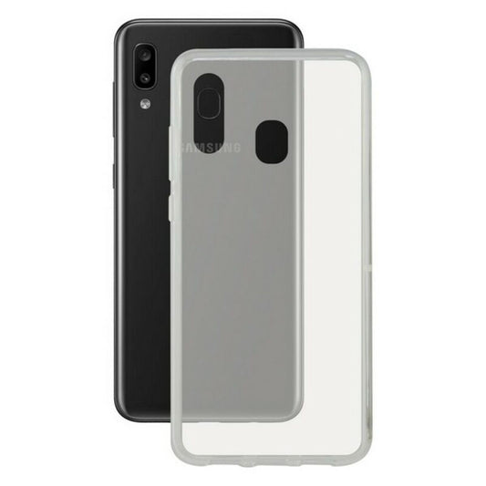 Mobile cover Galaxy A30 KSIX Flex Transparent
