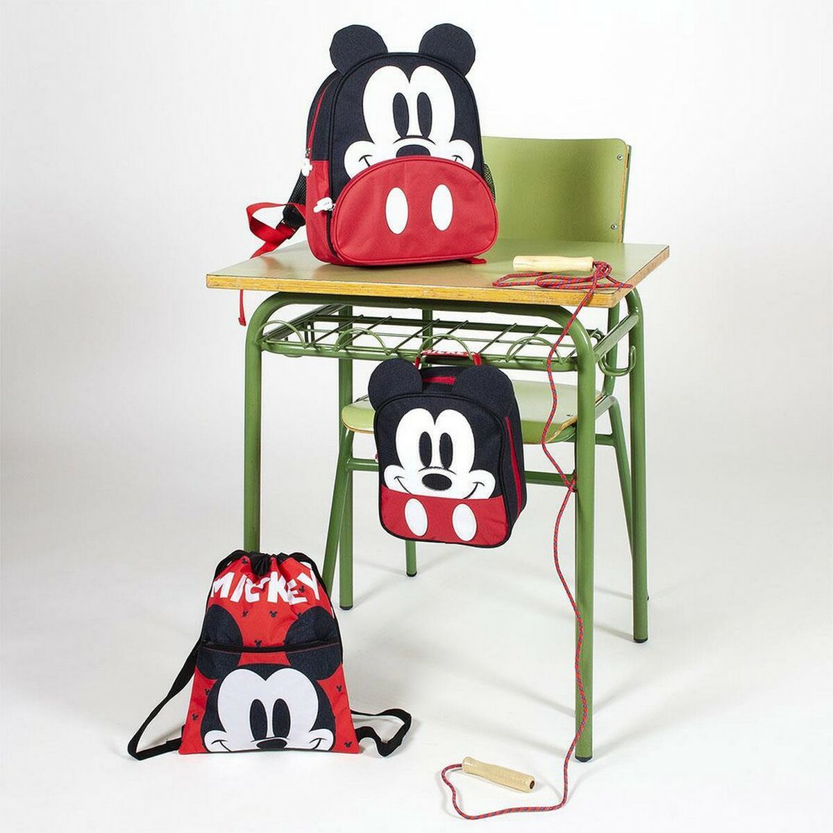 Child's Backpack Bag Mickey Mouse Red (27 x 33 x 1 cm)