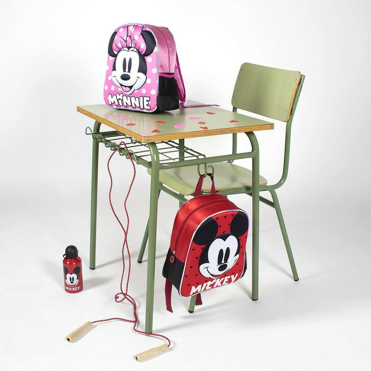 3D School Bag Mickey Mouse Red (25 x 31 x 10 cm)