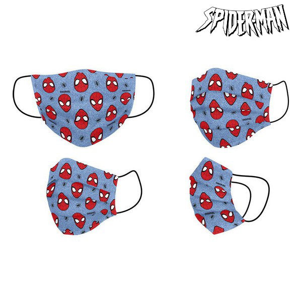 Hygienic Face Mask Spiderman Children's Blue