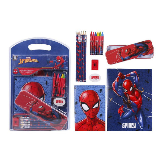 Stationery Set Spiderman Red (16 pcs)