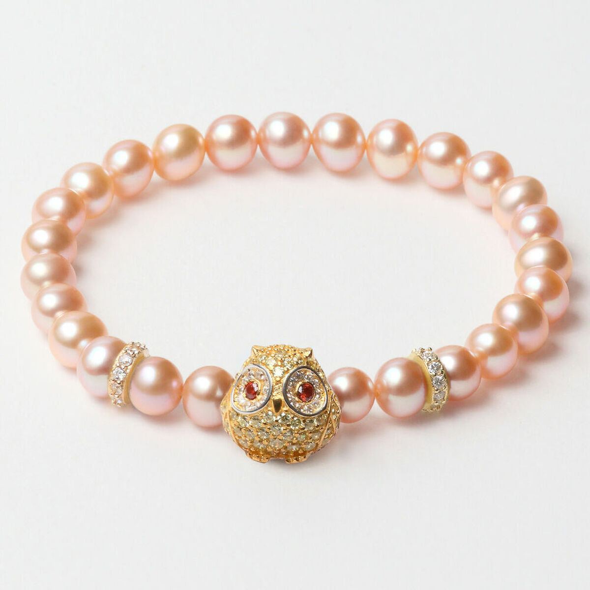 Ladies'Bracelet Lancaster JLA-BR-OWL-6-PU Pink Golden Sterling silver 16 mm