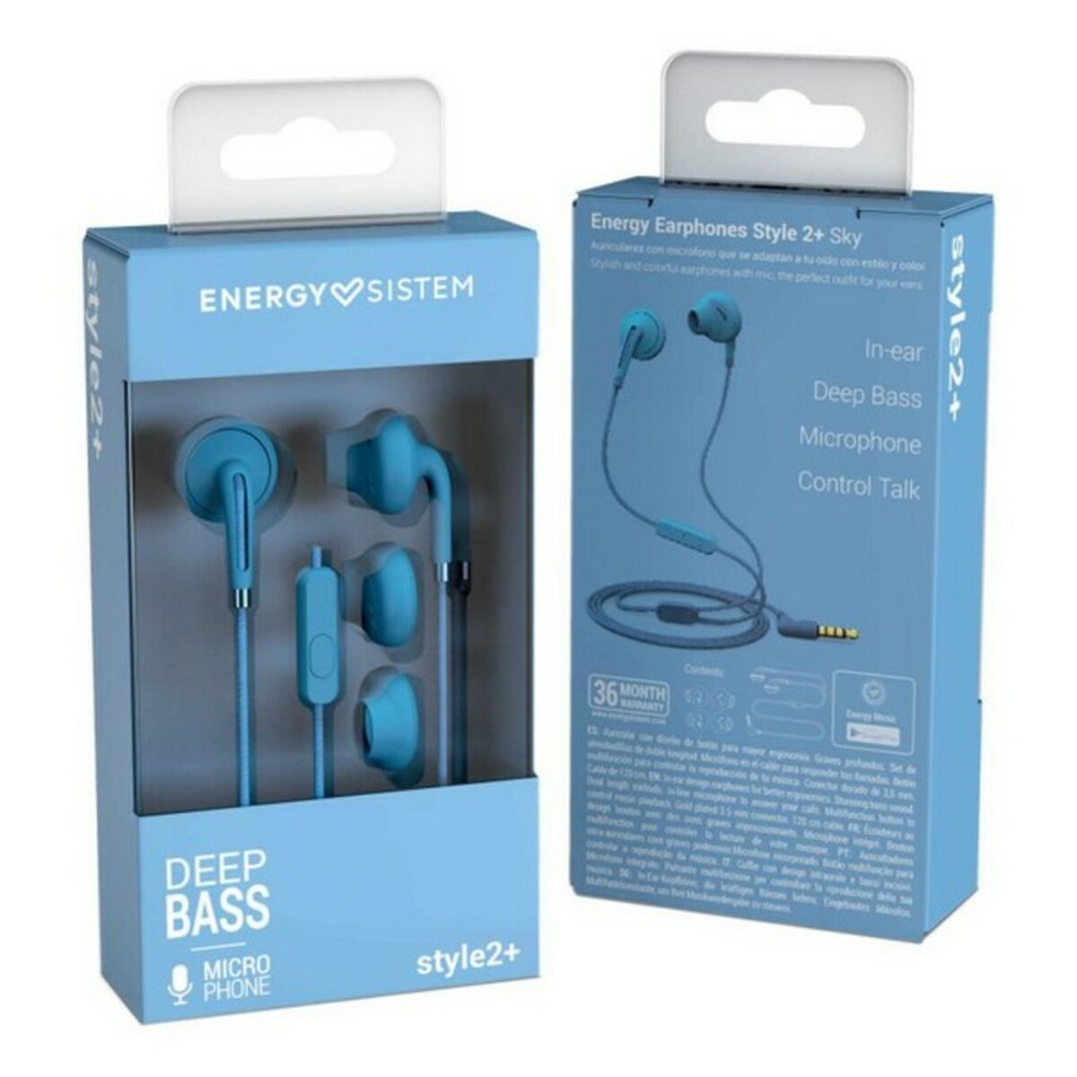 Headphones with Microphone Energy Sistem Style 2+ 3 mW Multicolour