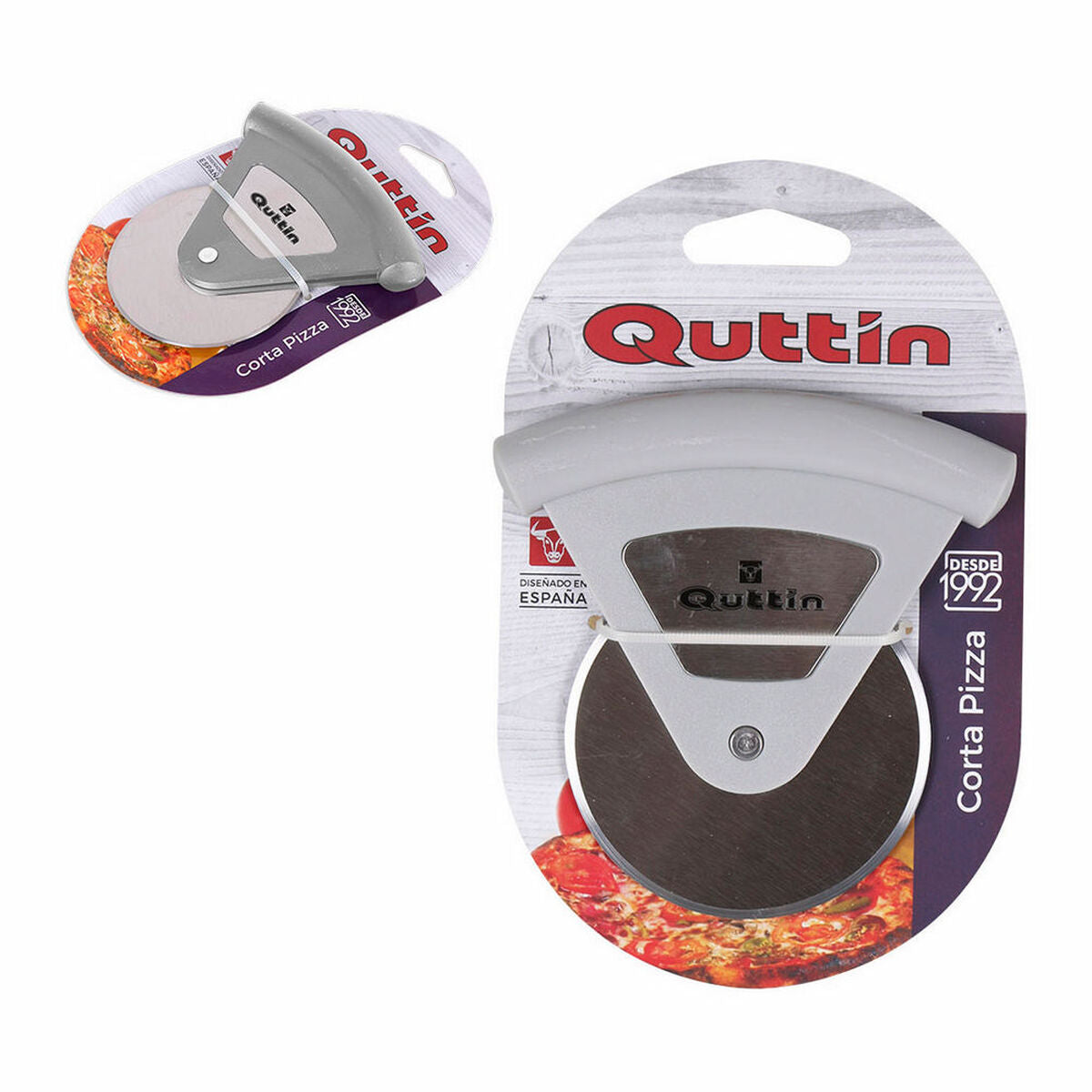 Pizza Cutter Quttin Steel Plastic (10,5 x 11,5 cm)