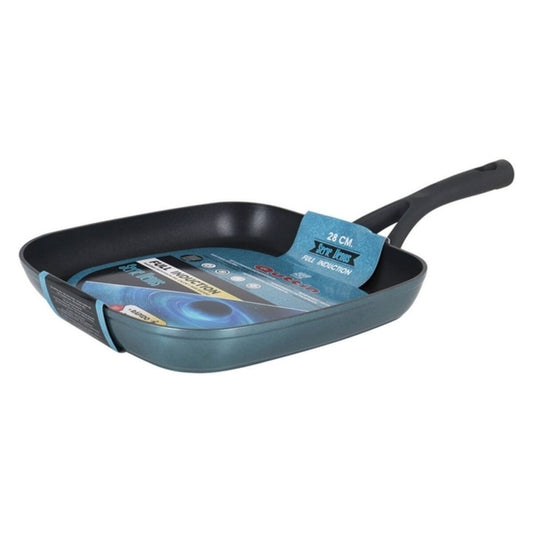 Non-stick frying pan Venus Quttin Soft Touch Toughened aluminium Metallic (29 x 49,5 cm)