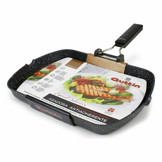 Grill pan with stripes Quttin Toughened aluminium Non-stick