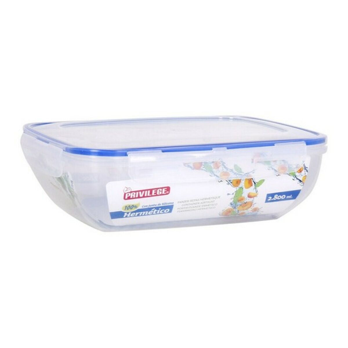 Hermetic Lunch Box Privilege Rectangular Transparent