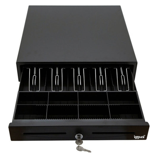 Cash Register Drawer iggual IRON-50 Black