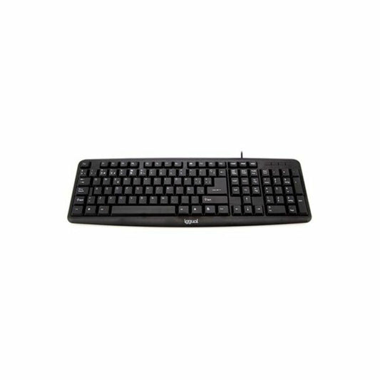 Keyboard iggual CK-BASIC-105T QWERTY USB Black Spanish Monkey (1 Piece)