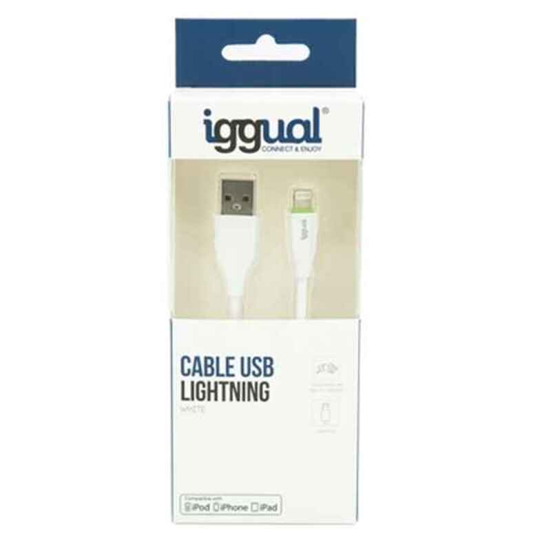 Lightning Cable iggual IGG316955 1 m White