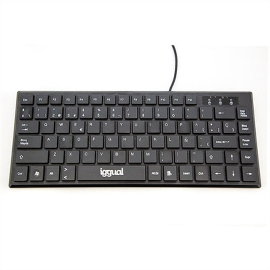 Keyboard iggual Teclado USB compacto TKL Slim TKL-USB negro Black