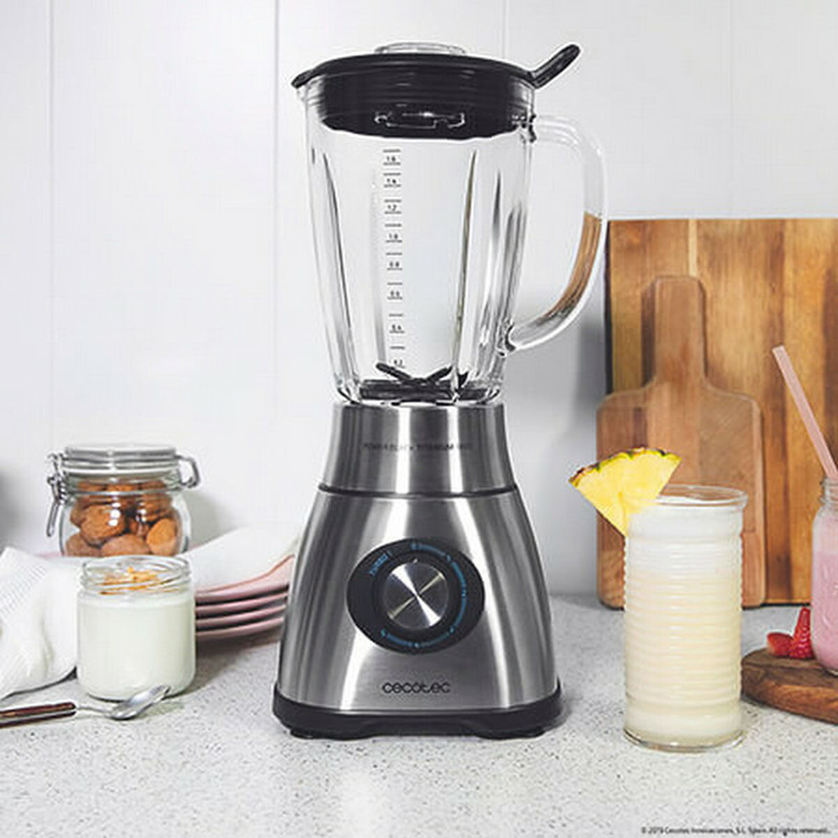 Cup Blender Cecotec Power Black Titanium 1800 2,1 L 1800W Inox