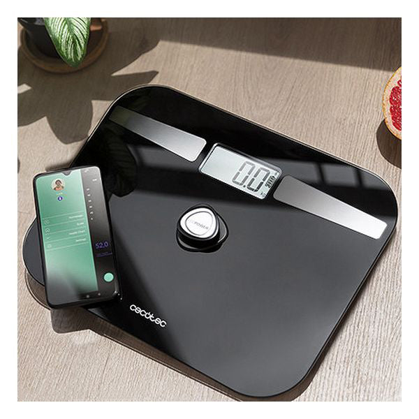 Digital Bathroom Scales Cecotec EcoPower 10200 Smart Healthy LCD Bluetooth 180 kg Black Eco-friendly