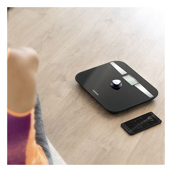 Digital Bathroom Scales Cecotec EcoPower 10200 Smart Healthy LCD Bluetooth 180 kg Black Eco-friendly