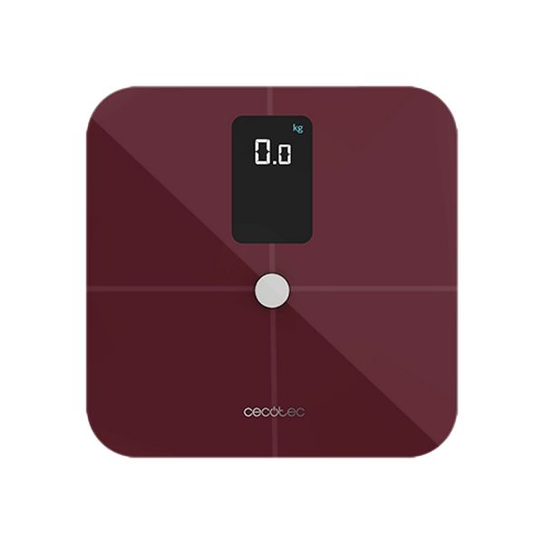 Digital Bathroom Scales Cecotec Surface Precision 10400 Smart Healthy Vision Maroon