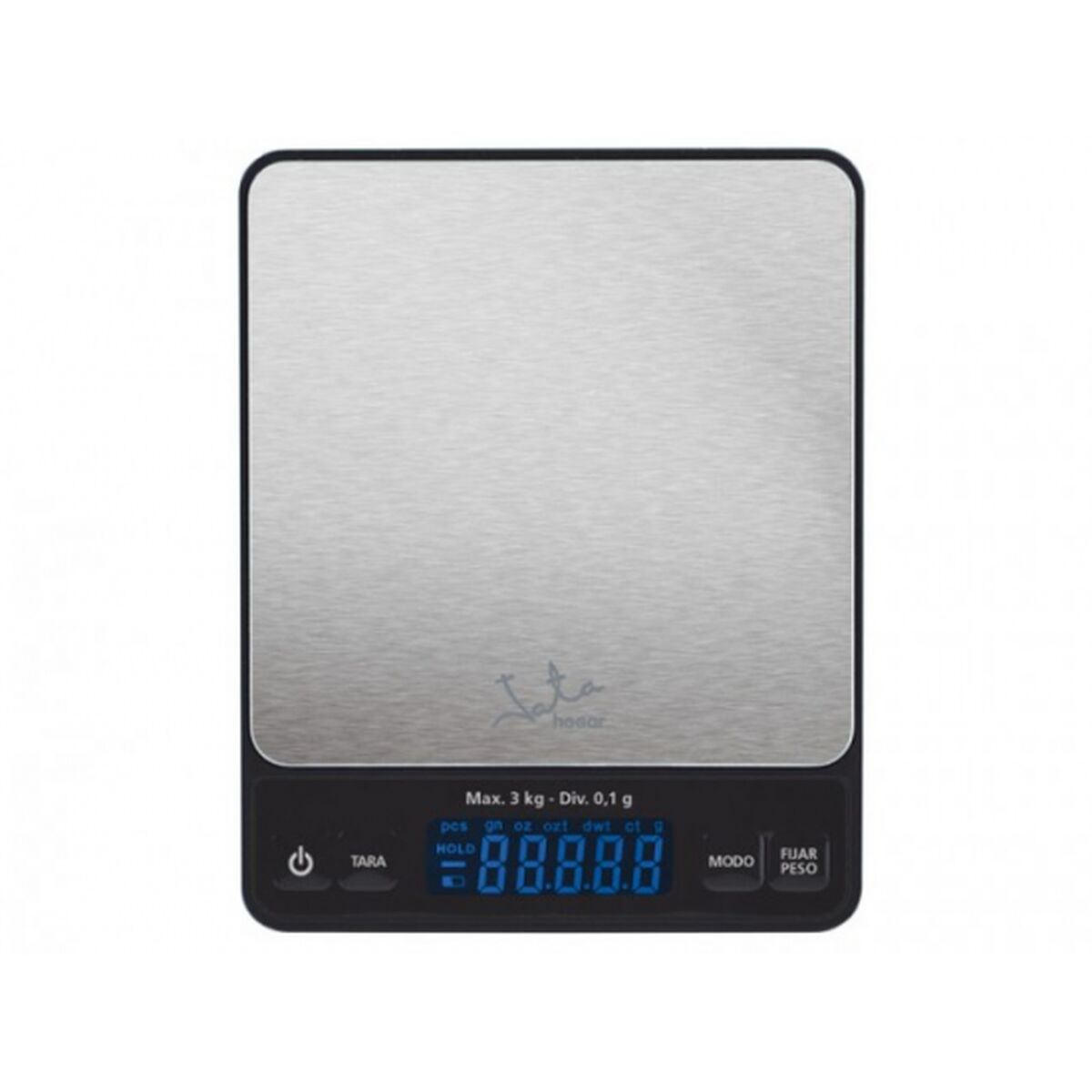 Digital Kitchen Scale JATA 773 3 Kg Stainless steel Black