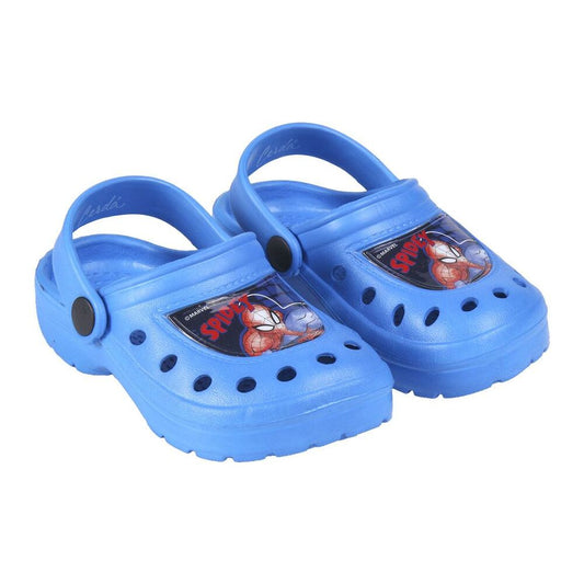 Beach Sandals Spiderman Blue