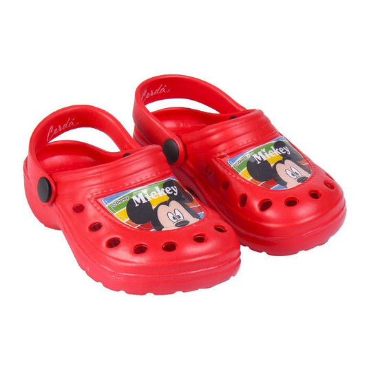 Beach Sandals Mickey Mouse Red