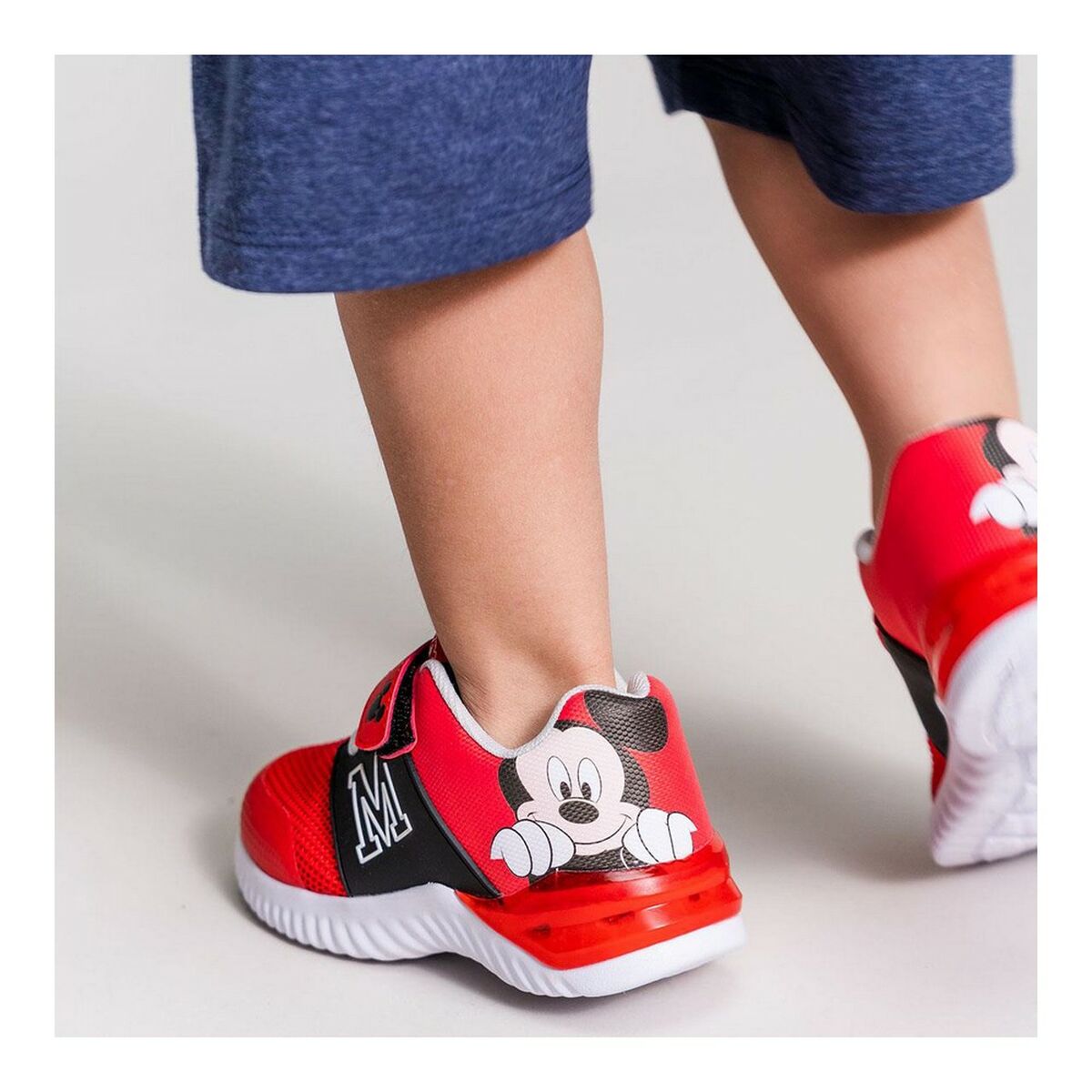 LED Trainers Mickey Mouse Red