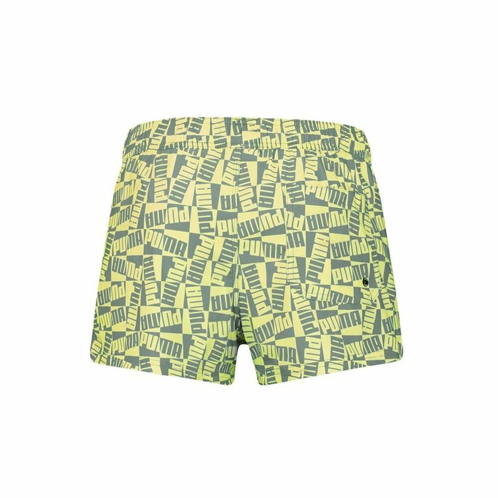 Men’s Bathing Costume Puma Swim Block Logo Lime green