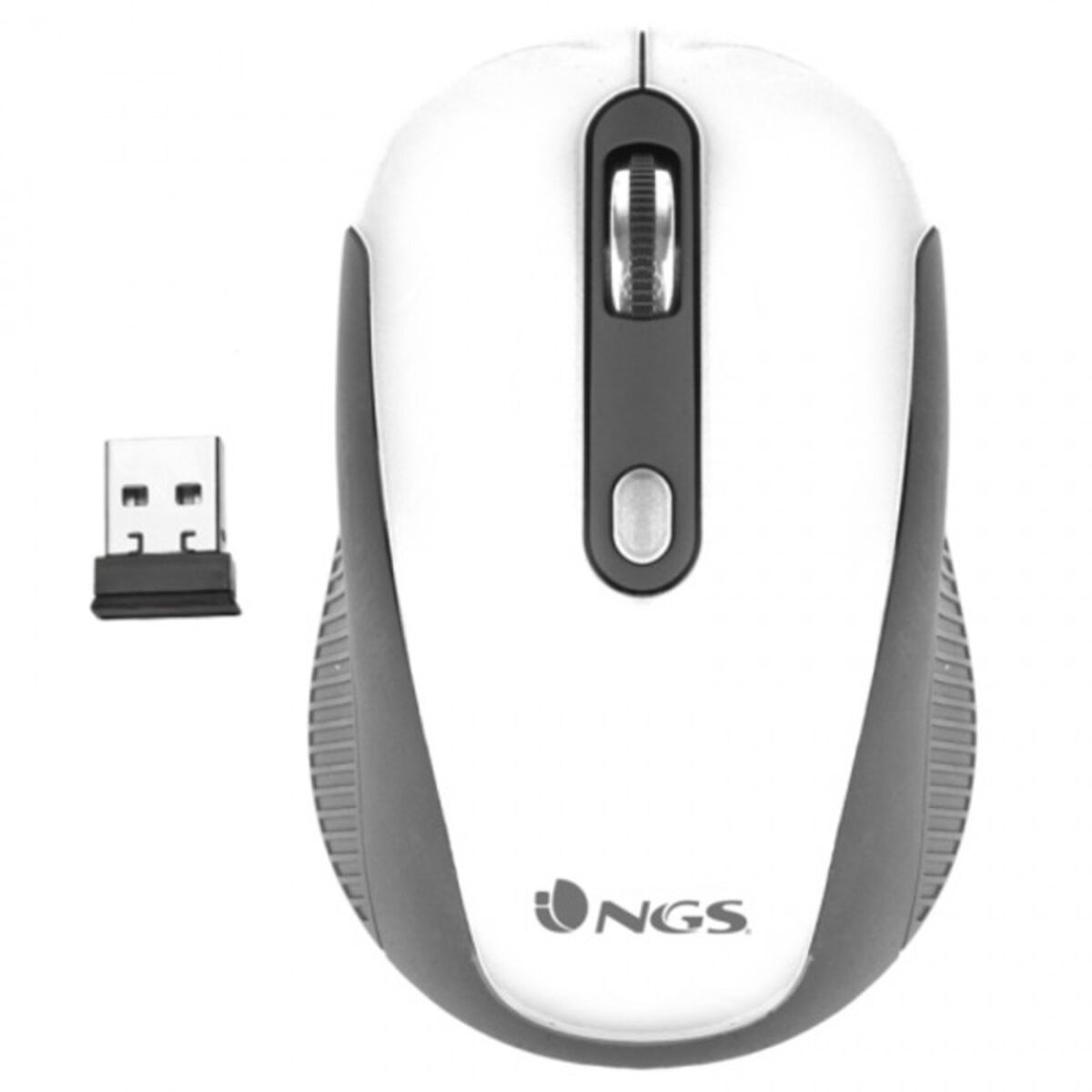 Optical Wireless Mouse NGS Haze 800/1600 dpi White Black