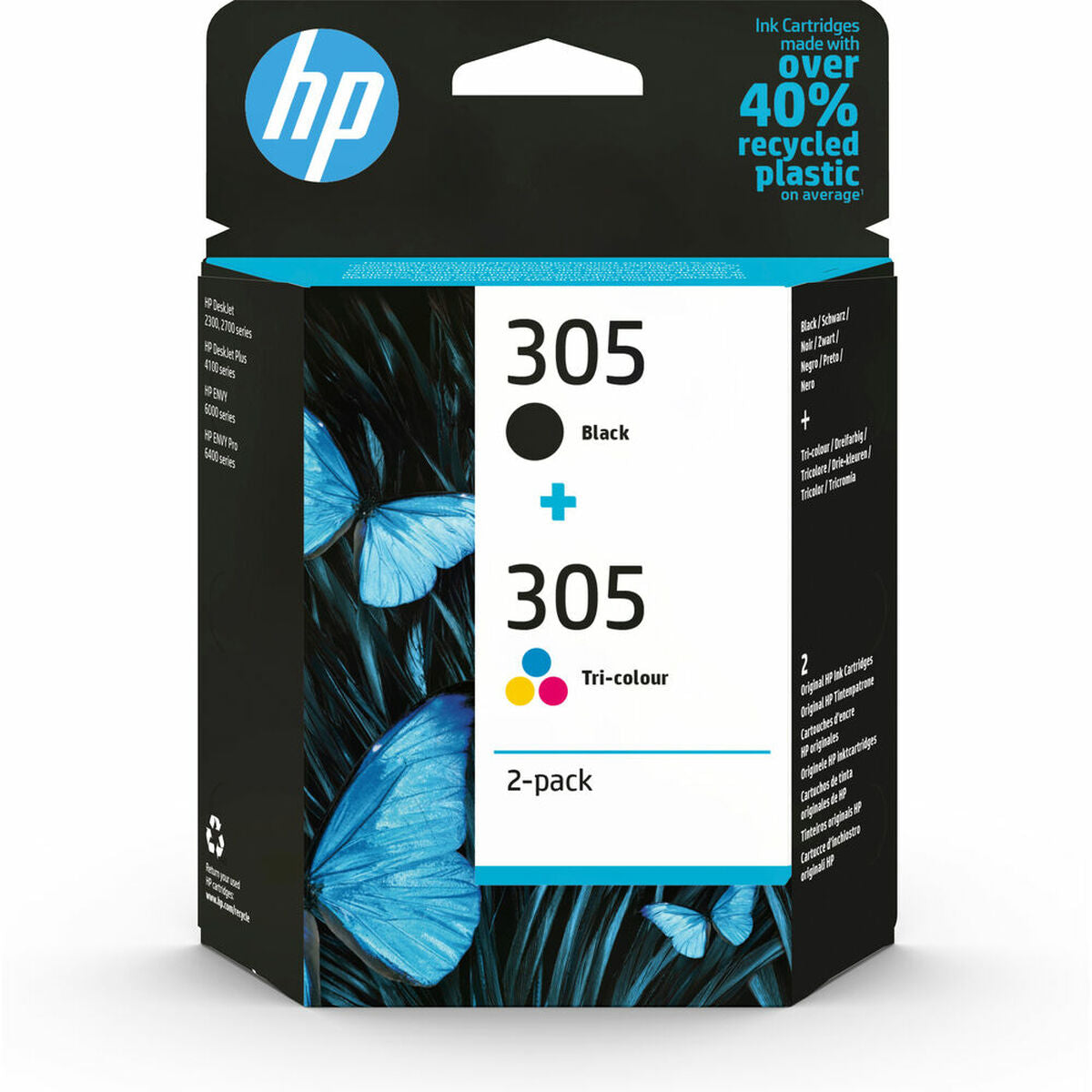 Original Ink Cartridge HP 305 Black Tricolour