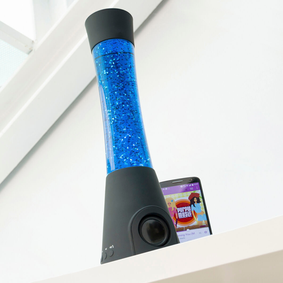 Glitter Lamp with Speaker and microphone Flow Lamp InnovaGoods