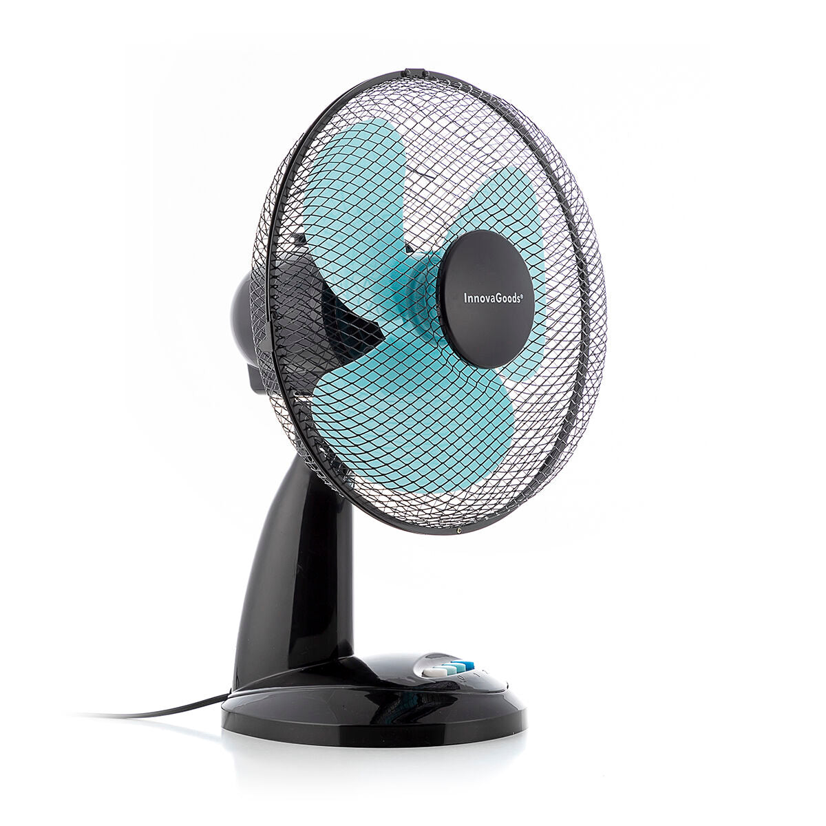 Table Fan InnovaGoods Ø 30 cm 35W Black Blue