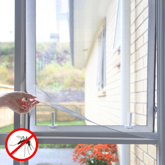 Cuttable Anti-mosquito Adhesive Window Screen White InnovaGoods