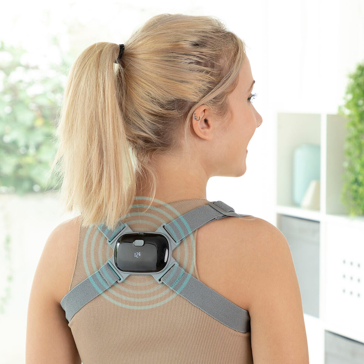 Intelligent Rechargeable Posture Trainer with Vibration Viback InnovaGoods