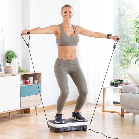 Vibration Training Plate with Accessories and Exercise Guide Vybeform InnovaGoods