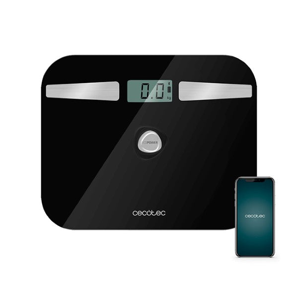 Digital Bathroom Scales Cecotec EcoPower 10200 Smart Healthy LCD Bluetooth 180 kg Black Eco-friendly