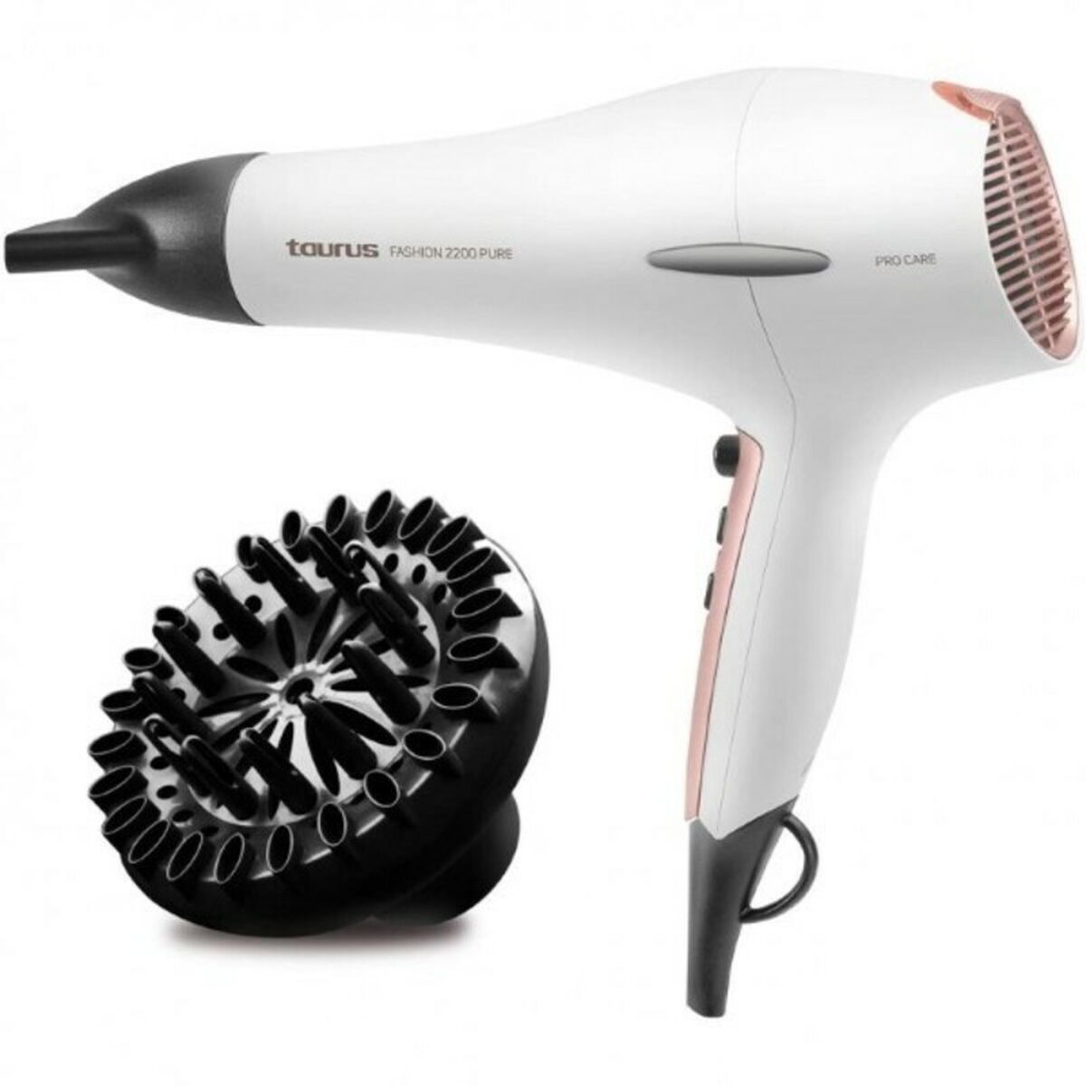 Hairdryer Taurus FASHION 2200 PURE White 2200W